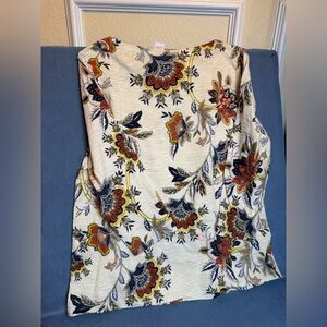 Chico's Cream Floral Blouse